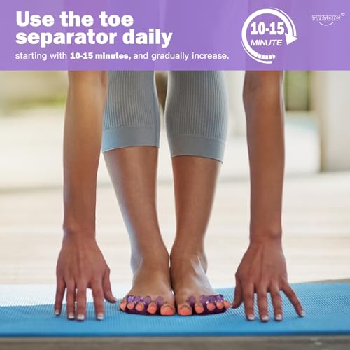 toe separators for women pedicure toe spacers amp spreaders - yoga relax and finger dividers gel silicone toe separators for pedicure nail polish toenail painting 2-pairs