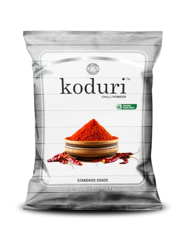 Image of KODURI Red Chilli Powder & Pickle Chilli Powder Combo Pack | Aachar and Lal Mirch Powder | Pachadi Kaaram & Karam Podi | Finely Ground Spices - No Added Flavours, Colors or Preservatives - 1500 Gm
