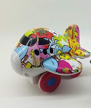 Morgan Sellers Die Cast Metal Mini Aeroplane Toy Model for Kids with Friction Powered (Single Piece (Style May Vary))