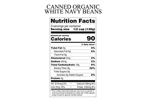 FRAMORE Canned White Navy Beans, Organic, Gourmet, Imported, Authentic Italian - Thumbnail 3