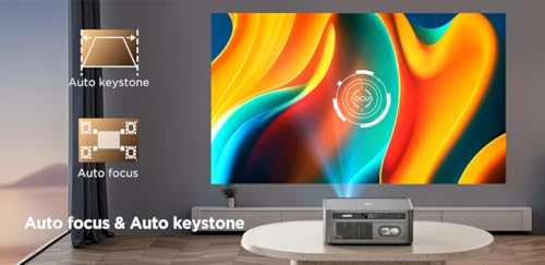 Image of 4K HDR10+ AUN Legend Extreme Projector 4K Ultra HD, MEMC, 32000 Lumen & HDMI ARC, 1080p Native, AI Fully Automatic, Optical Audio Out, YouTube Hotstar Prime, Android 11 2GB 32G Mini LED Projector