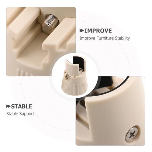 Patas elevadoras de mesa ajustables y extensores de cama SHOWERORO beige 4