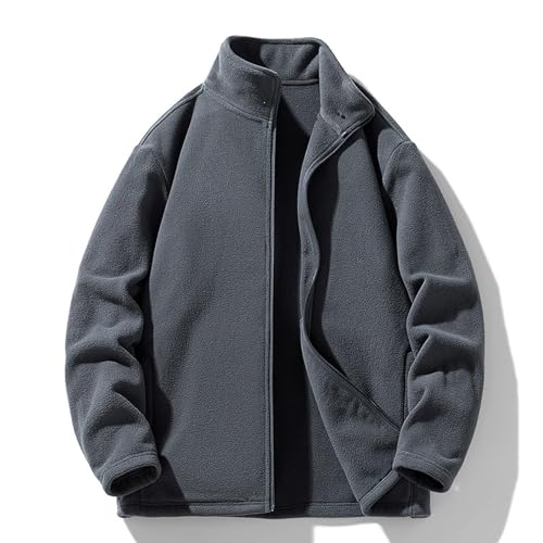 Veste de survêtement unie homme veste micro-polaire coupe-vent