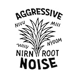 (2 Pcs Black 4.8'' x 6.2'') - No Background - Waterproof of Aggressive nirnroot Noises, Skyrim Sticker Decal for Laptops, Water Bottles, Cars, Trucks, Wall Ideal Gift - 925VER1h69182BL