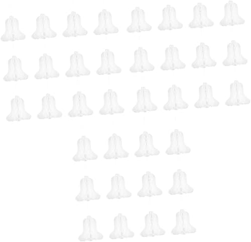 Miniatura 1 de Holibanna 36 piezas de campanas colgantes de panal de abeja, decoraciones de boda, campanas de panal, decoraciones de panal, guirnalda de fotos,