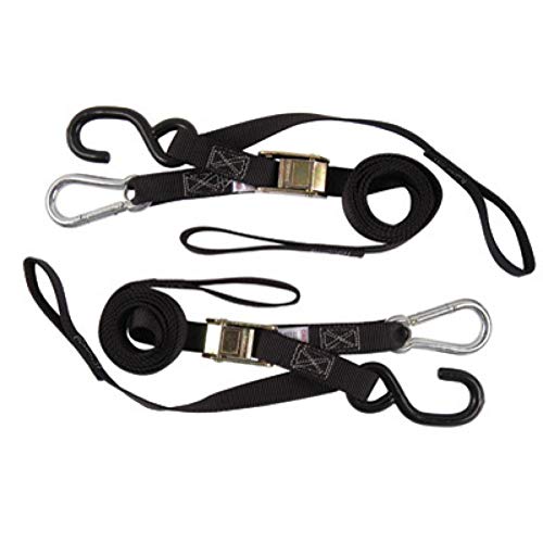 Rider Cargo Soft Loop/Buckle/Carabiner Tie Downs Black