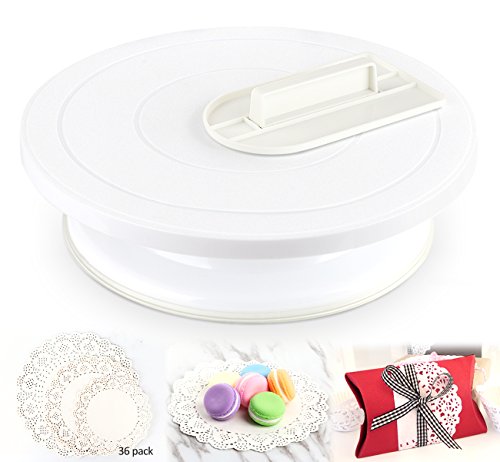 Ilauke - Piatto girevole in plastica, per torta