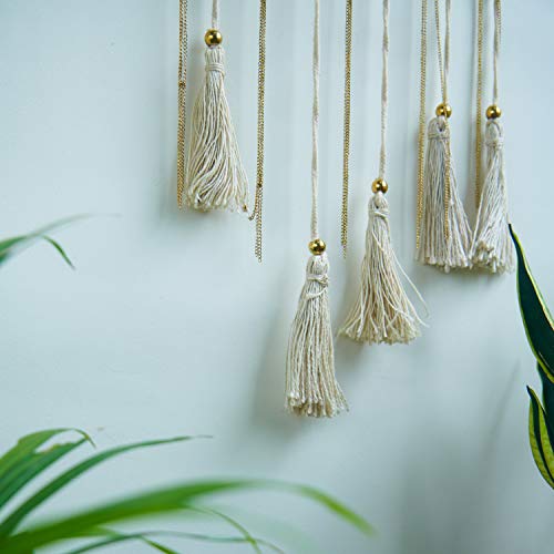 Image of Folkulture Wall Hanging Yellow Thread Eye (Bohemian, Yellow, 35 inch x 12 inch)