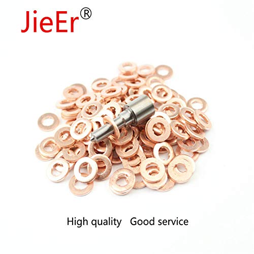 30 PCS/lot 7mm-9mm Common Rail Injector Repair Kits 1-3mm Thickness Common Rail Injector Nozzle Sealing Copper pad Gasket - (Color: 9-18-1.5mm)