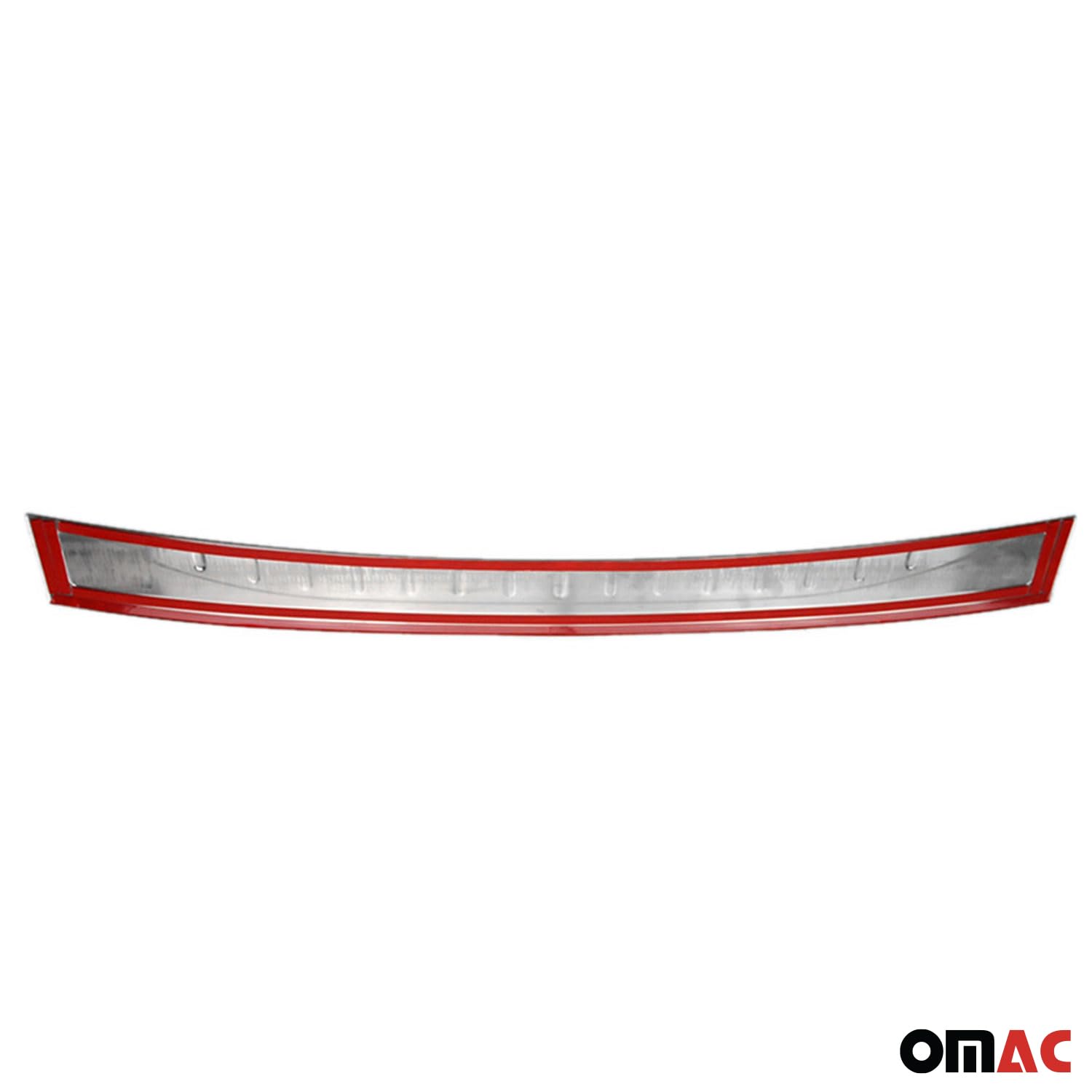 OMAC Protezione Soglia Baule Protezione Paraurti compatibile con FIAT 500X 2014-2024 Acciaio Inox Argento 1tlg