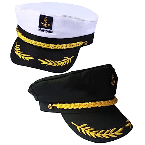 WRITWAA - WRITWAA 2pièce Chapeaux De Pour Femmes Accessoires De Navigation Ajustables Et Lavables Idéaux Pour Bateau Cosplay