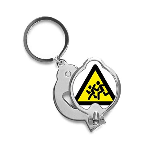 Coupe-ongles triangle pour voyage avec motif panneau avertissement Chase interdite