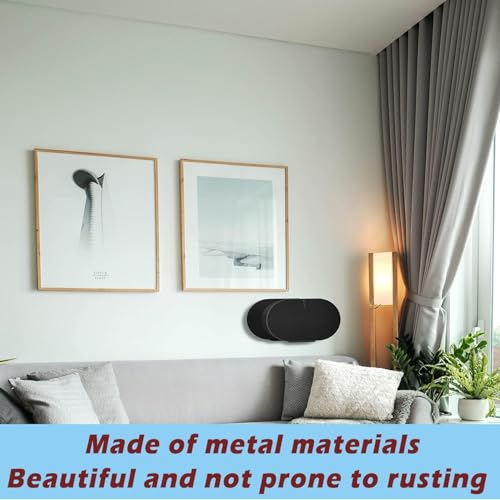 Image of Viewlite Upgraded Metal Wall Mount for Era 300 Speaker (Black) - Space-Saving Stand with Special Screw Included, Sleek & Sturdy Design, Compatible with Era 300 Speaker