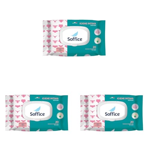Higiene íntima: Toallitas húmedas - 20 uds. con Pop-Up, papel higiénico húmedo y toallitas desinfectantes (Paquete de 3)