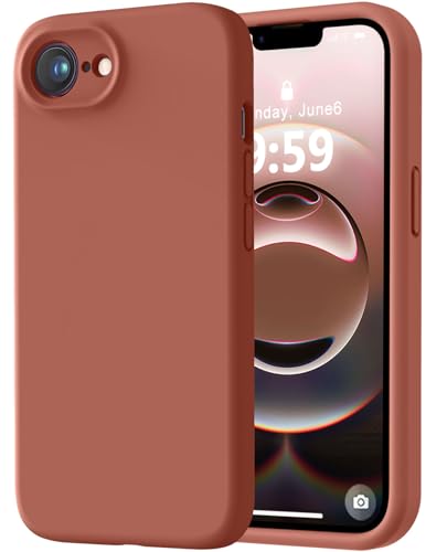 Image of LOVE 3000 Designed for iPhone 16e /17e Case, Premium Silicone with [Soft Anti-Scratch Microfiber Lining] Shockproof Protective Phone Case for Men Women Girls 6.1 inch, Caramel