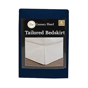 Luxhotelmicrofibertailoredstylebedskirtwithclassic14inchdroplengthkingnavy  Urban Country Home Decor Lux hotel microfiber tailored style bed skirt with classic 14 inch drop length king navy  urban country home decor
