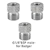 HUBEST Airbrush Hose Adapter for Badger Airbrushes to 1/8 Inch Male BSP, Conversion Fitting Compatible with Badger Patriot 105, Sotar 20/20 & Anthem 155