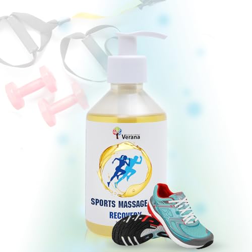 Verana Sport Massageöl Arnika - Aloe - Calendula - Spitzwegerich Sportpflege, Für Gelenke und Muskeln, Natürlich, Vor und nach dem Training, Jogging, Schwimmen﻿﻿ (Öl)