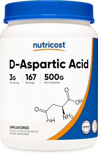 Nutricost D-Aspartic Acid (DAA) Powder 500G - DAA Supplement