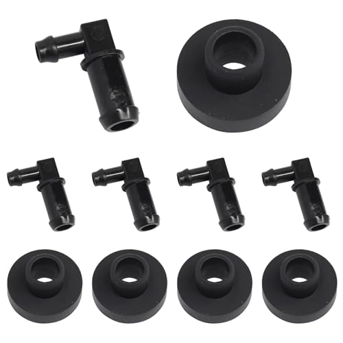 Sogoparts 5 X Fuel Tank Stem 532139277 539110432 & Bushing 532003645 532124952 Kit Compatible with Various Husqvarna Craftsman AYP Poulan Poulan Pro Roper & Weed Eater Models