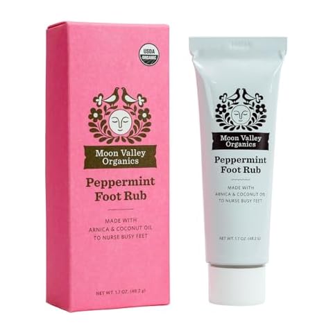 Moon Valley Organics Peppermint Foot Rub from With Lavender, Arnica, and Mint - Rejuvenating Herbal Foot Rub - Soothes Sore and Tired Feet, Cooling and Energizing Cover