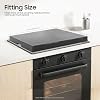 QIUTMER Noodle Board Stove Covers with Built-in Handles Farmhouse Decorative Wooden Tray for Kitchen Durable Extra Thick Pine Wood Handmade Cookware Electric Gas Stove Top Cover (30x22x2.5 in) #2