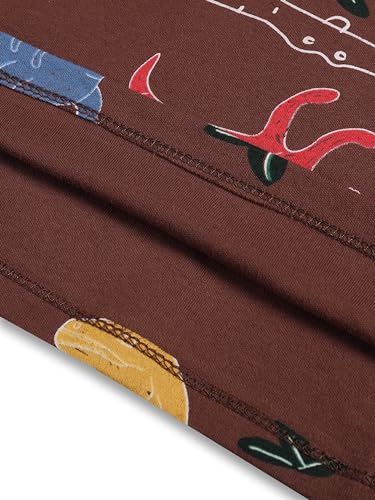 Image of Bold N Elegant Kids Cotton Printed Funky Cool Cartoon Print Full Sleeve T-Shirt & Pajama Lower Casual Clothing Set