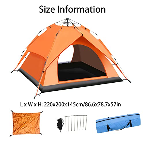 Carpa impermeable doble capa para 3 personas automática miniatura 7