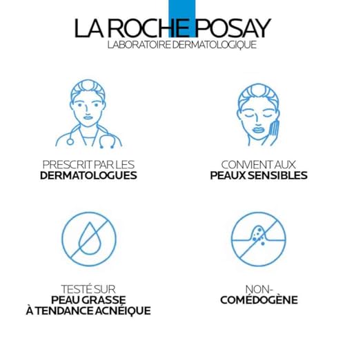 La Roche-Posay - Soin Effaclar Mat+ - Crème Hydratante Visage Matifiante - Anti-brillance et Pores Dilatés - Acide Salicylique et Sébulyse - Soin pour le Visage Peaux Grasses à Mixtes & Sensibles