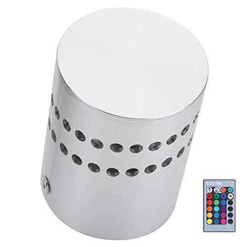 Image of Garosa Spiral LED Wall Light, 3W Aluminum Sconce, RGB Colorful, 2.8x2.2 Inch, with Remote Control, for Home Party Bars Hotel Indoor