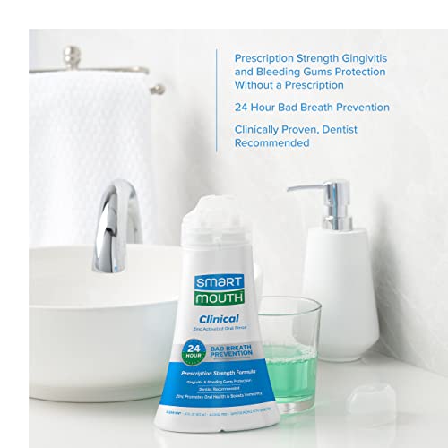 Smartmouth Clinical Dds Activated Mouthwash, Bad Breath And Bleeding Gums Support, 16 Fl Oz, 3 Pack #TOP2