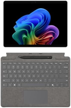 Microsoft Surface Pro (2026), 13-inch Premium Performance 2-in-1 Laptop, Snapdragon X2 Plus Processor, OLED Touchscreen Display, 16GB RAM, 256GB SSD Storage, Win 11, Platinum, Keyboard & Pen Bundle