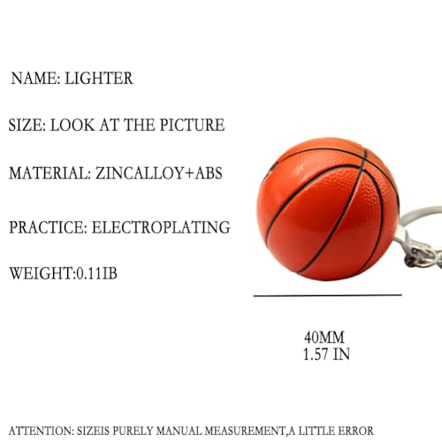 Encendedor Butano con diseño de balón de baloncesto 5 unidades miniatura 3