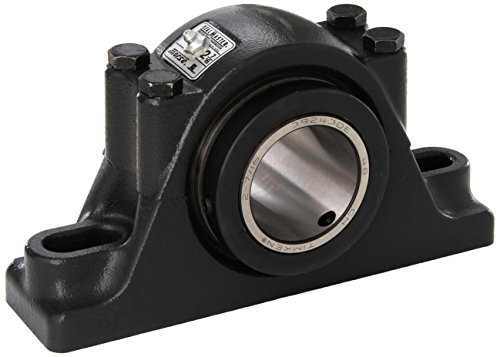Sealmaster RPB 207-2 Pillow Block Tapered Roller Bearing, Non-Expansion Type, Heavy-Duty, Regreasable, Double Set-Screw Collar, Felt Seals, Cast Iron Housing, 2-7/16