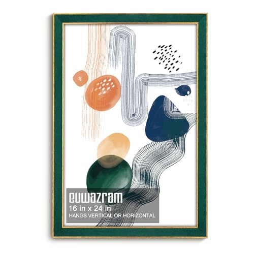 euwazram 16x24 Poster Frame for Photos and Art, Suede Green, 1 Pack