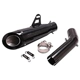 YOSAYUSA Motorcycle Slip on Exhaust Muffler Tailpipe Link Midpipe System for Suzuki GSXR 600 GSXR 75