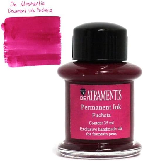 De Atramentis Document Ink-Fuschia 35 mL fountain pen bottled ink