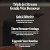 Wush Pro By Black Wolf- Deluxe Water Powered Ear Cleaner- Safe & Effective- Electric Triple Jet Stream 3 Pressure Settings For Ear Wax Buildup- Ear Wax Removal Kit- Water Resistant USB Rechargeable