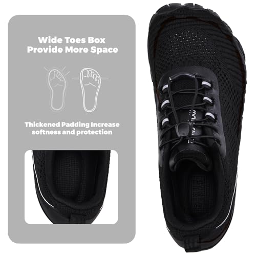 Image of WateLves Barefoot Water Shoes Men Women Wide Toe Box Minimalist Gym Sneakers Zero Drop Walking Shoes for Training Yoga Beach Hiking