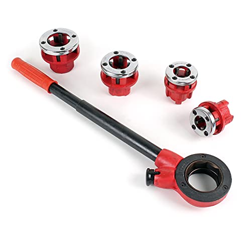 Wiltec Set Filière de plombier Coupe-filet de tube 4 Têtes Ø 20,96 mm (½ 