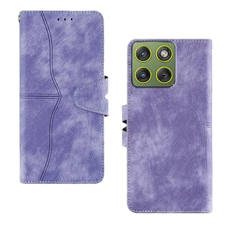 Image of amazon basics Moto Edge 70 5G Flip Cover | Card Pockets Wallet & Stand | Flip Cover for Moto Edge 70 5G (Purple)