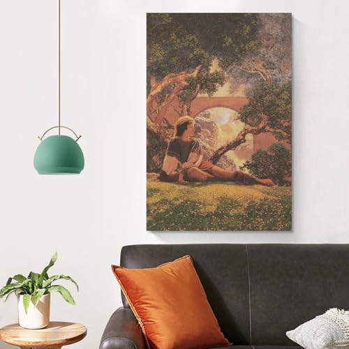 Poster mural Maxfield Parrish 60x90 cm | Toile déco de chambre - 4