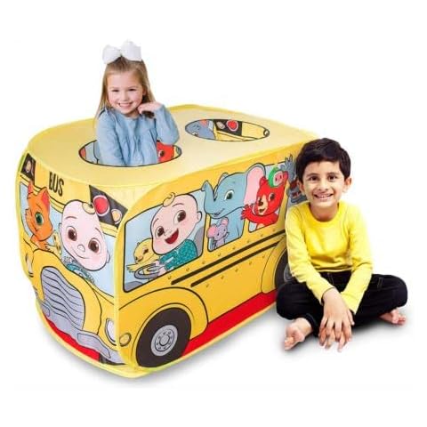 Sunny Days Entertainment Musical Yellow School Bus Pop Up Tent - CoComelon Cover