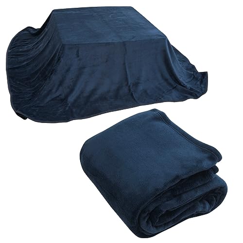 リヴェール こたつ毛布 中掛け毛布 正方形 省スペース あったか...