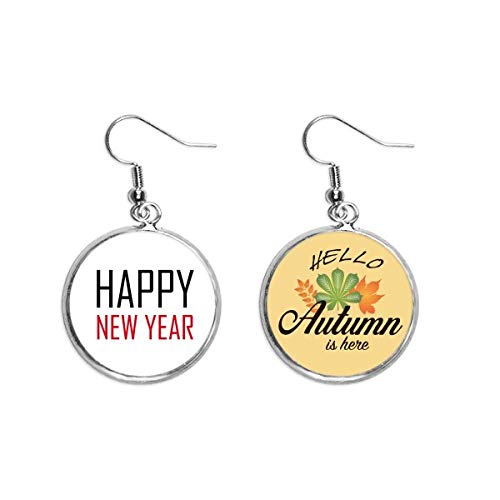 Pendientes de hojas de otoño antialérgicos ligeros para cena de año nuevo cómoda