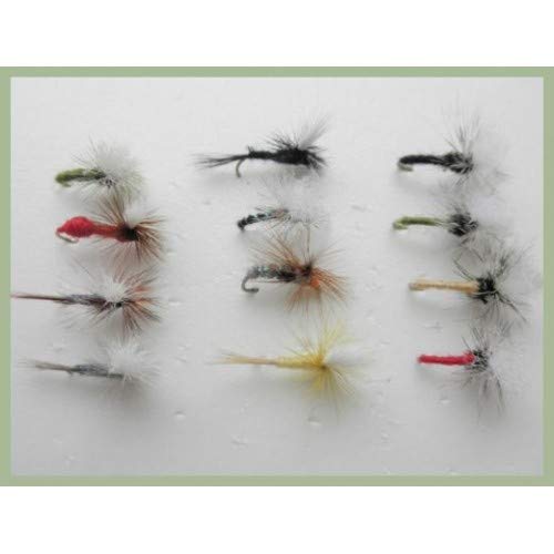 Parachute & Klinkhammer Trout Flies, 12 Pack, Mixed Patterns, Choice of sizes, Fishing flies, dry flies
