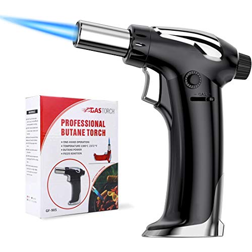 NANW Butane Torch, Refillable Kitchen Blow Torch Lighter Culinary Cooking Torch with Safety