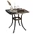 VINGLI 21” Cast Aluminum Outdoor Side Table, All Weather Round Patio Coffee Table Porch Table Outdoor Bistro Table Outdoor End Table Bronze