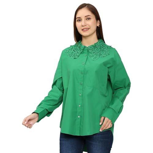 Image of Spykar Solid Blended Round Neck Women's Regular Fit Top