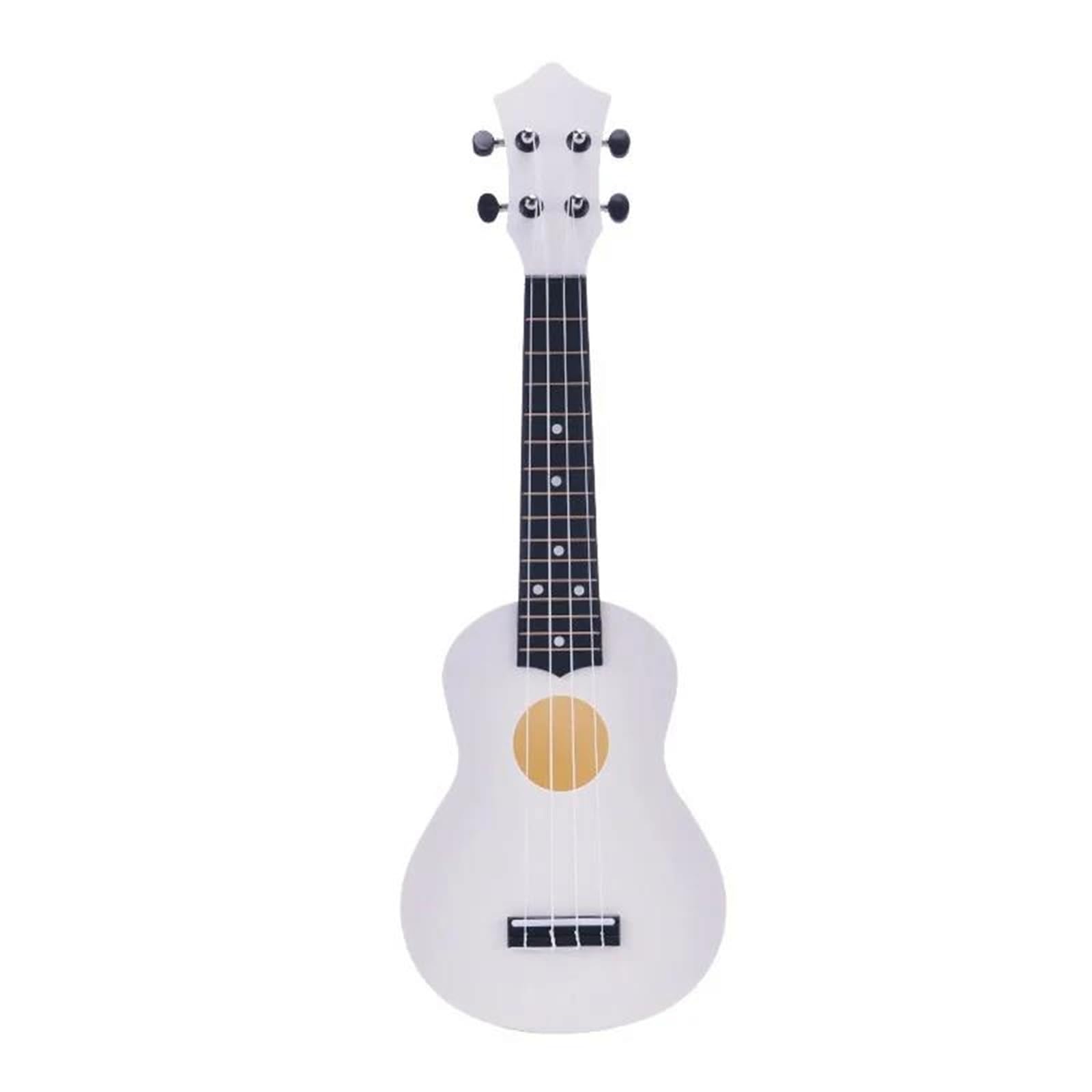 Amanti Della Musica Ukulele Ukulele Da 21 Pollici A 4 Corde Strumento Musicale Per Principianti Professionisti Pratica Suonare Durevole(White)